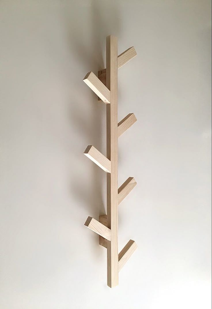 Perchero de pared estilo árbol