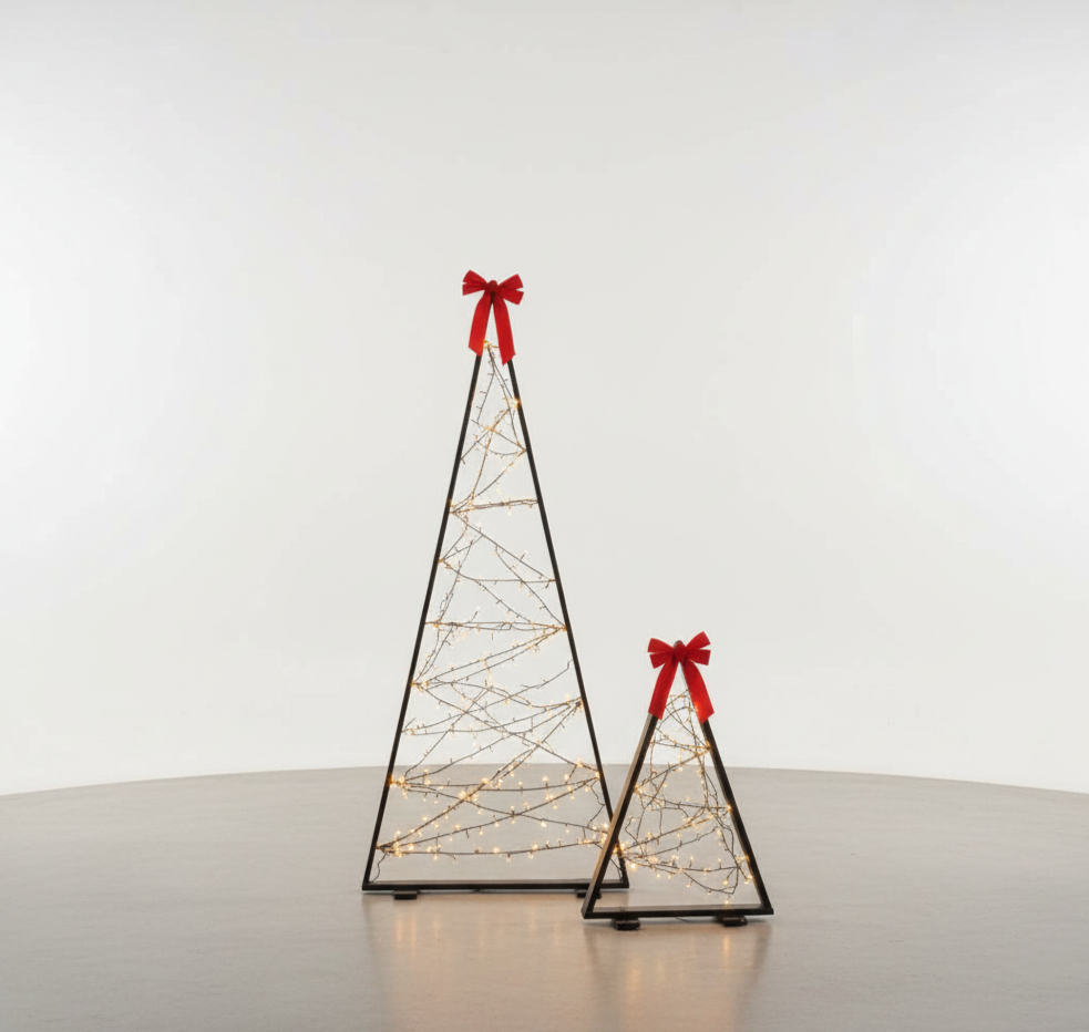 PAR DE ARBOL CON LUCES