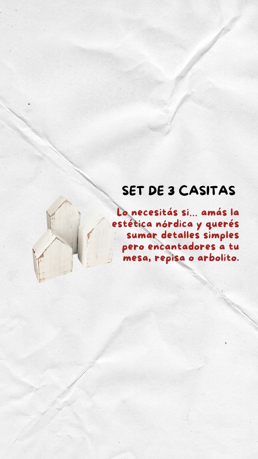 SET DE 3 CASITAS