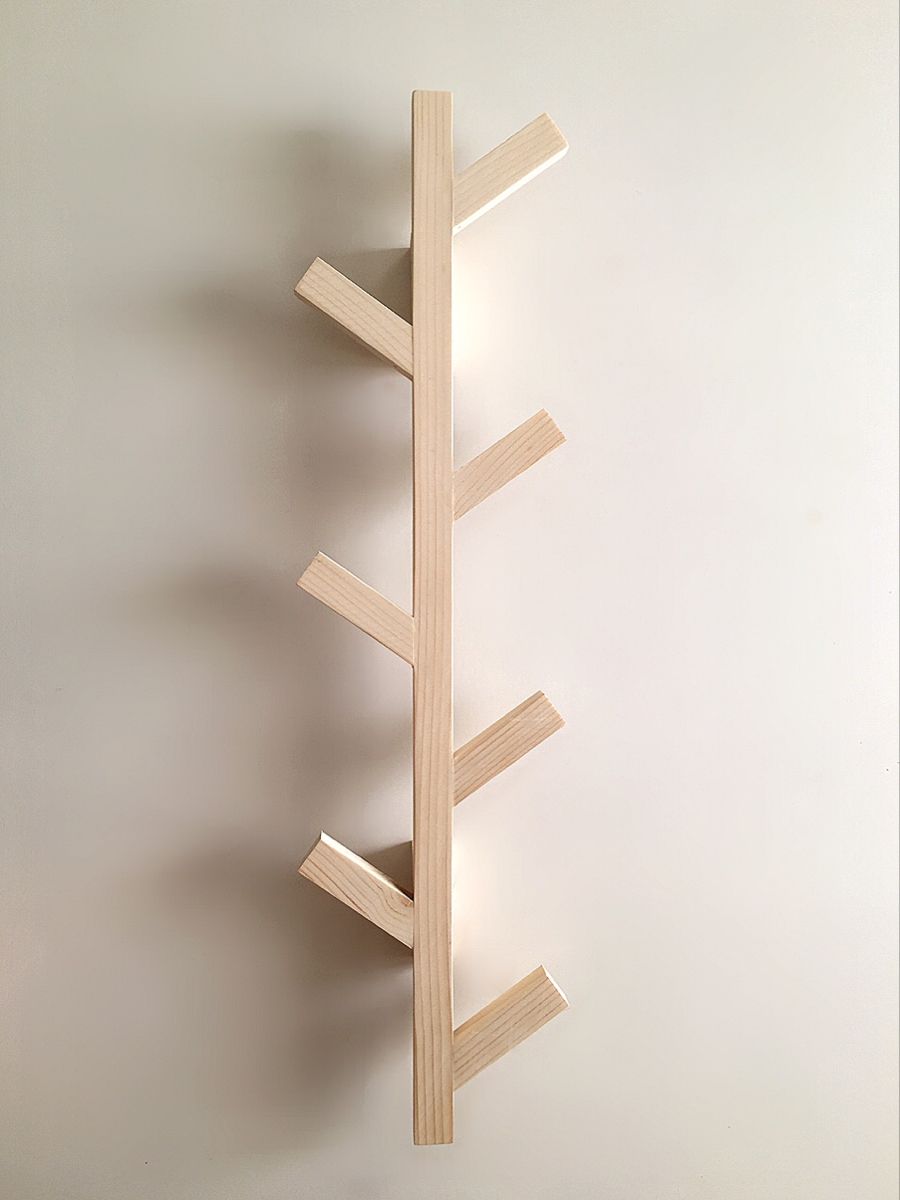 Perchero de pared estilo árbol