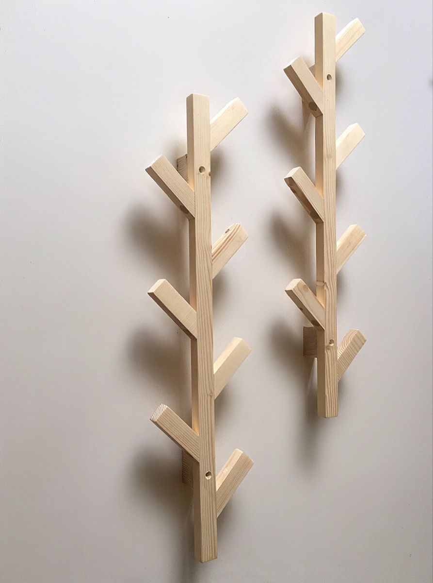 Perchero de pared estilo árbol