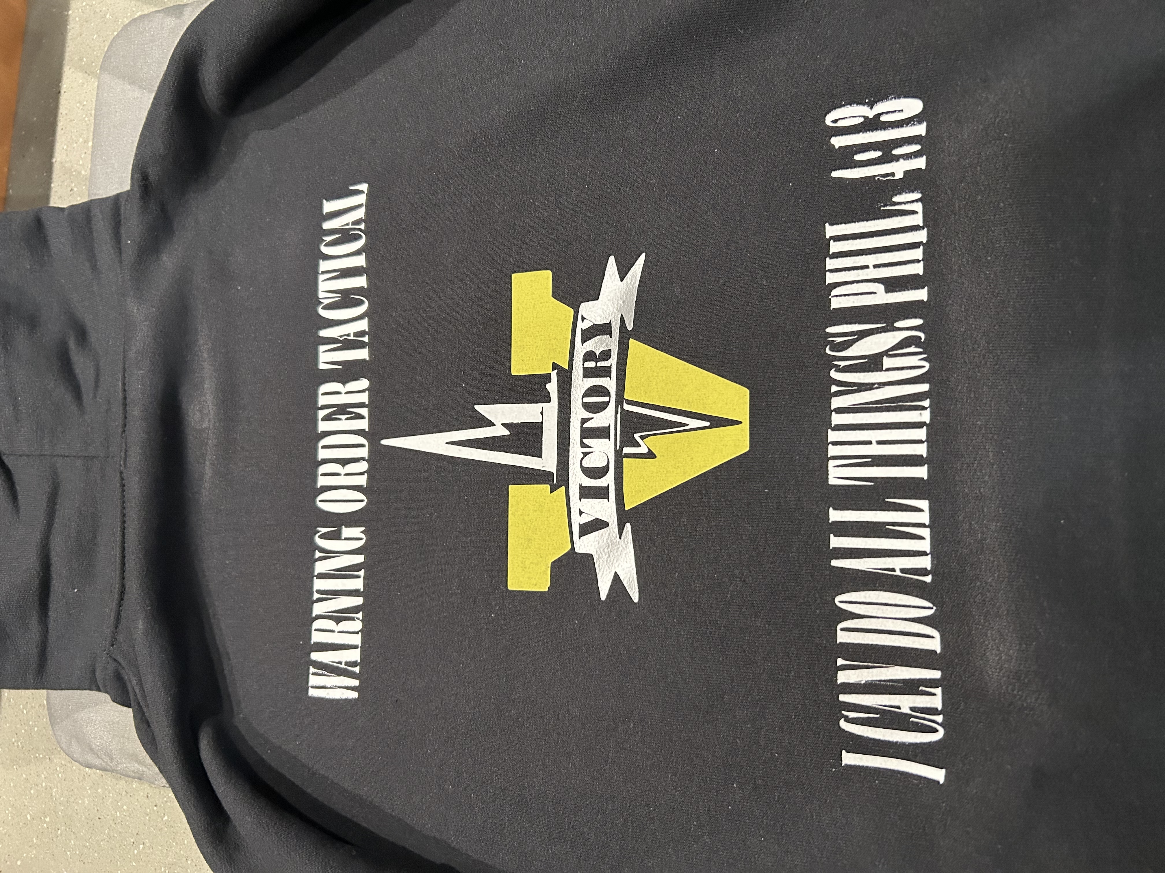 Philippians 4:13 Black Hoodie