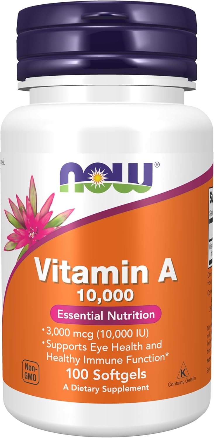 NOW Supplements, Vitamin A 10,000 IU, Eye Health*