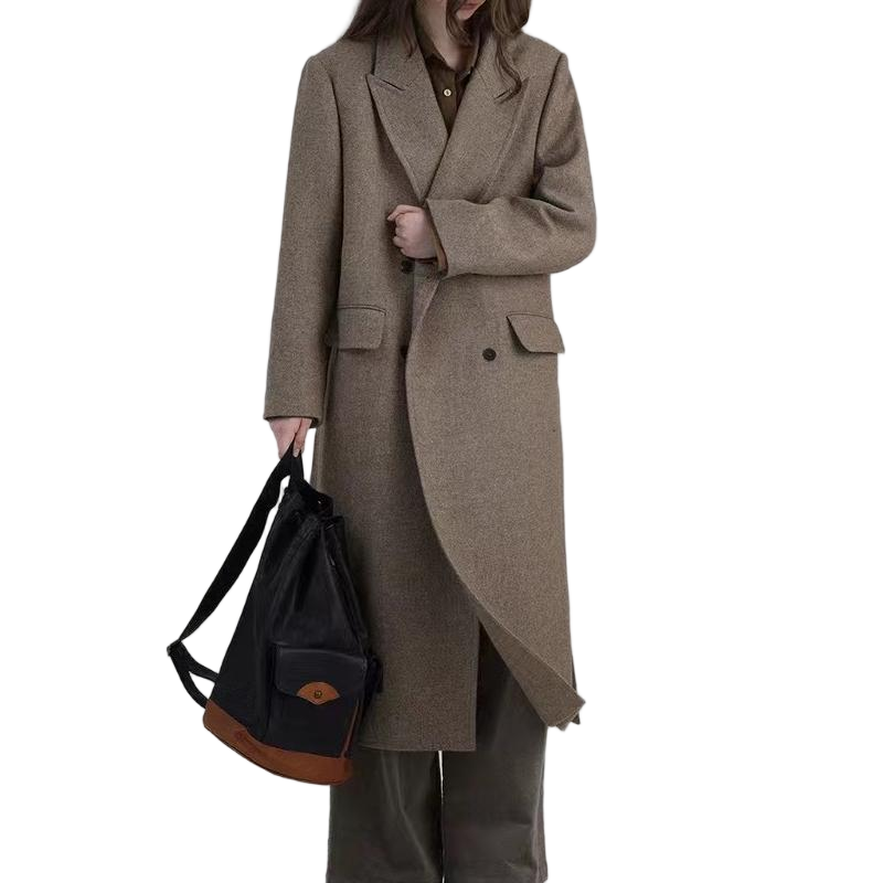 Vintage Slim-Fit Long Coat
