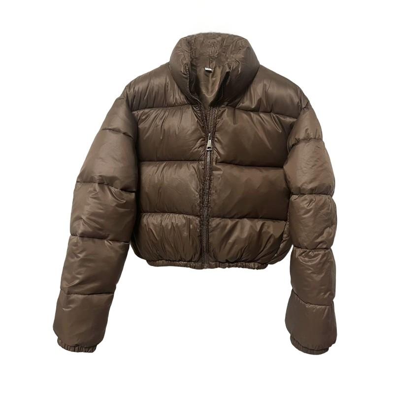 Winter Stand-Collar Padded Short Jacket