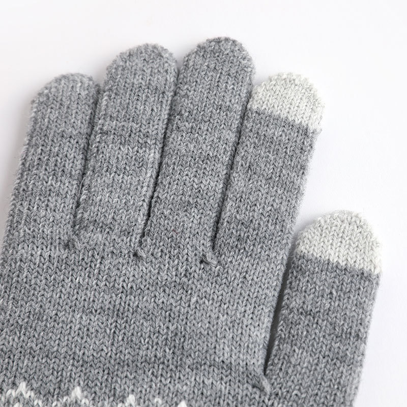 Women’s Winter Fleece-Lined Knit Touchscreen Gloves