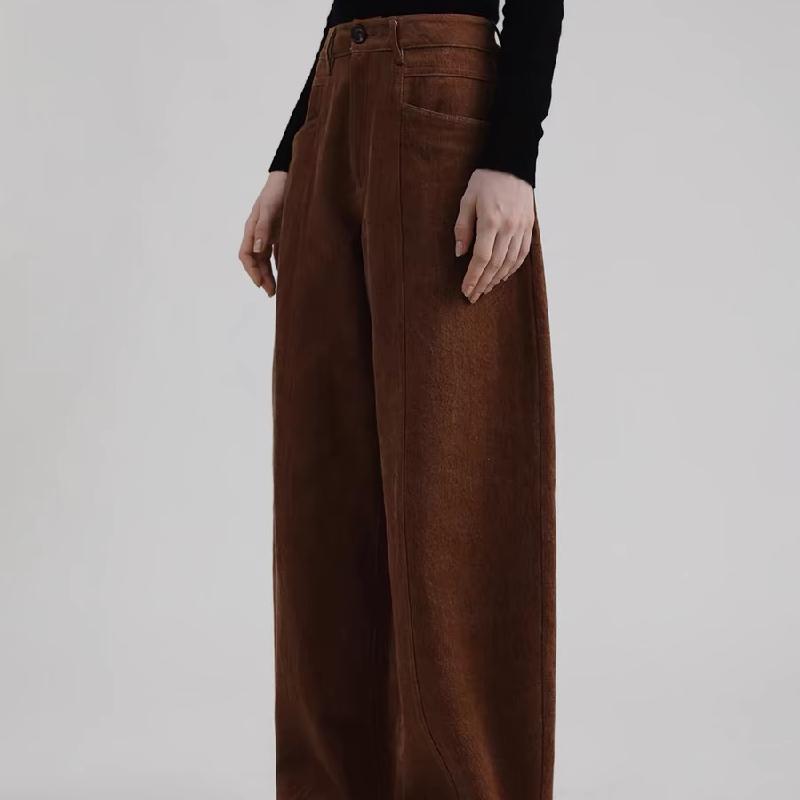 Women’s High-Waist Wide-Leg Jeans – Relaxed Fit Casual Denim Pants