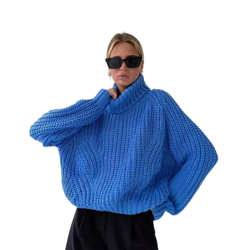 Fall Winter Loose Casual Long-Sleeve Knit Sweater