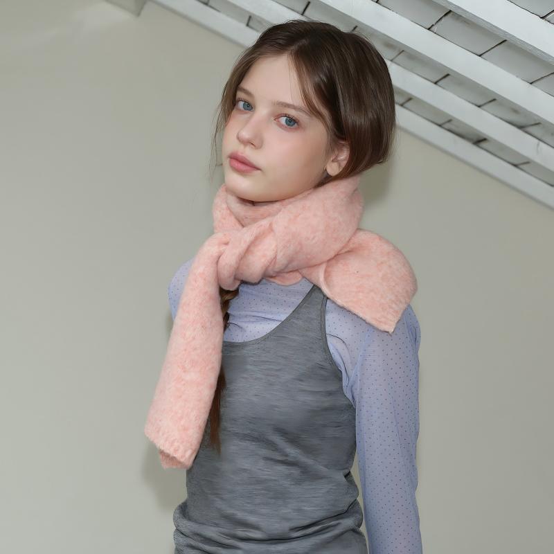 Wool Blend Speckled Knit Soft Scarf