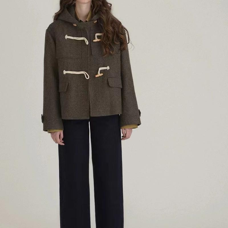 Women’s Vintage Toggle-Button Short Coat