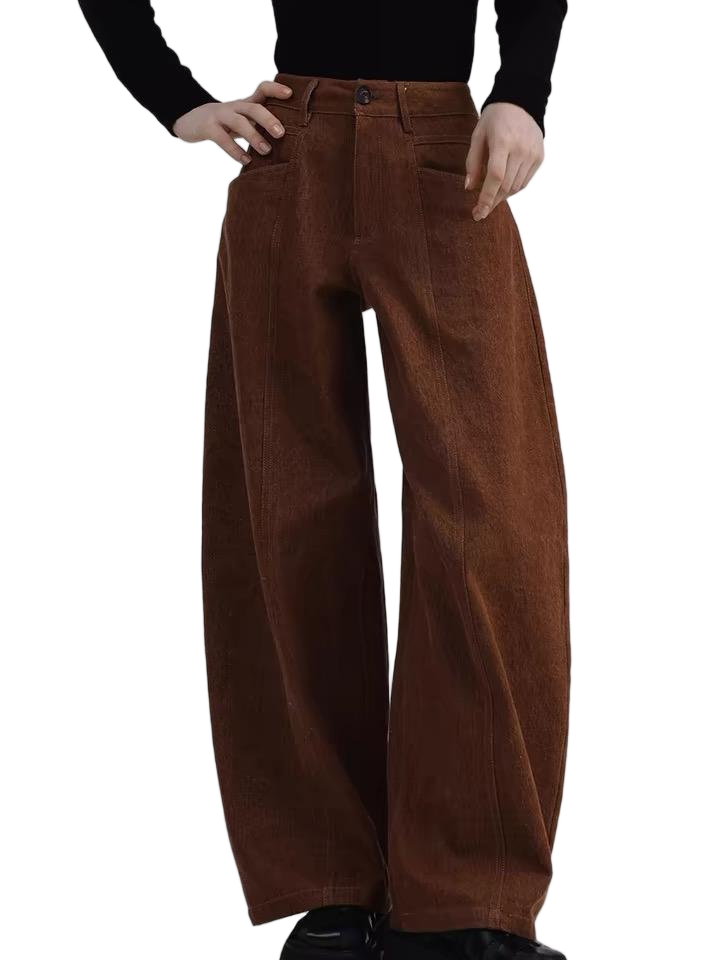 Women’s High-Waist Wide-Leg Jeans – Relaxed Fit Casual Denim Pants