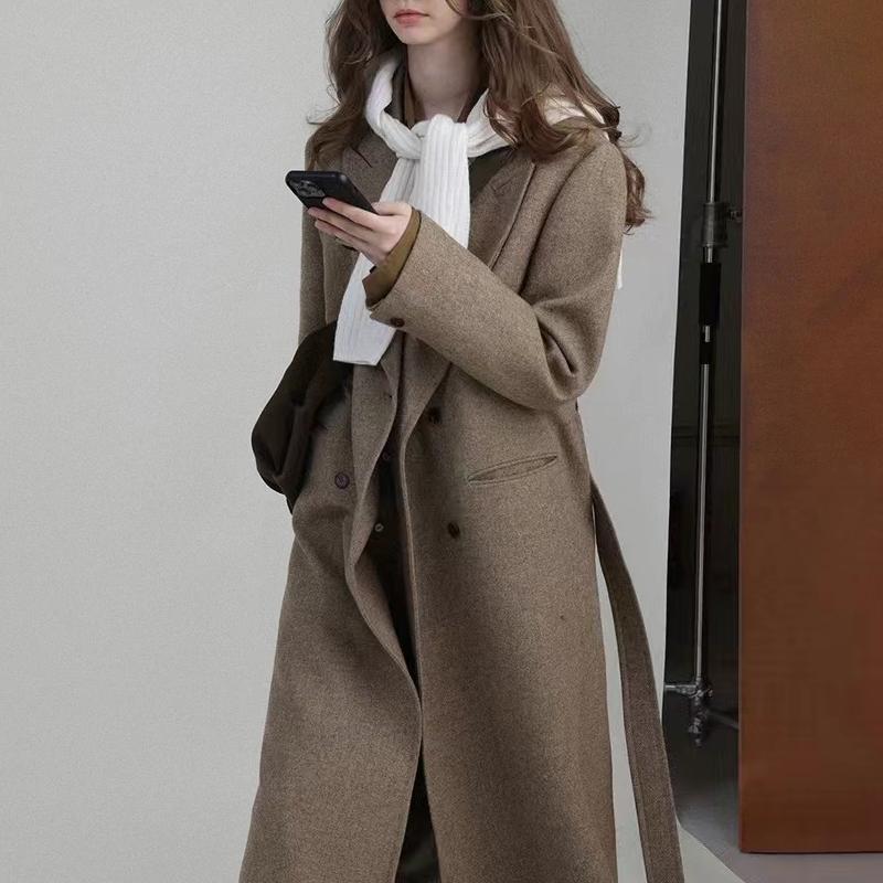 Vintage Slim-Fit Long Coat