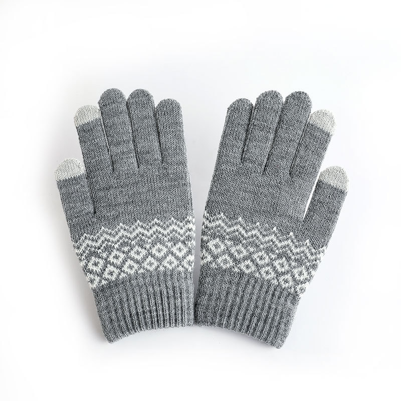 Women’s Winter Fleece-Lined Knit Touchscreen Gloves