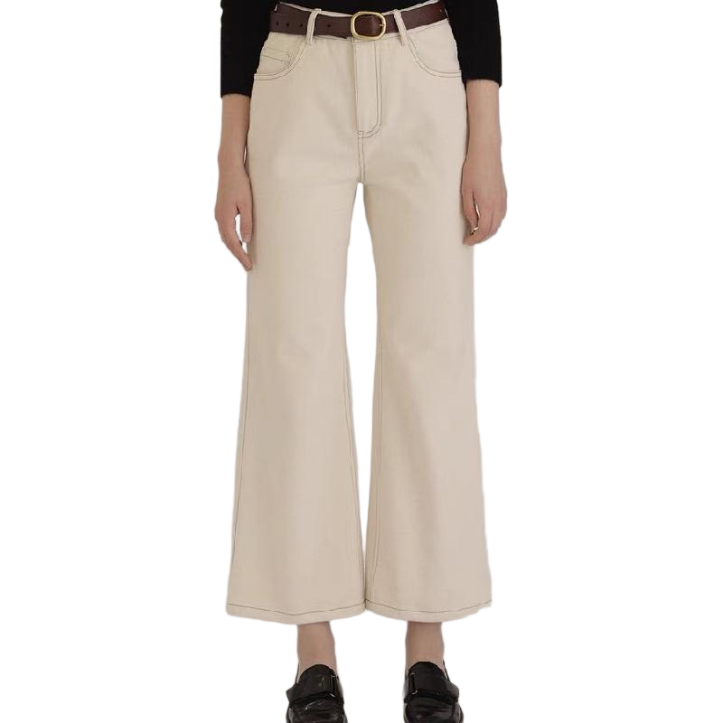  Women’s High-Waist Slim-Fit Cotton Jeans – Stretch Denim Pants