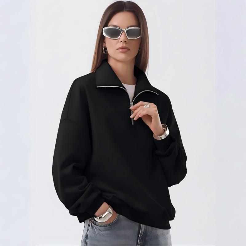 Women’s Half-Zip Fleece Mock Neck Pullover