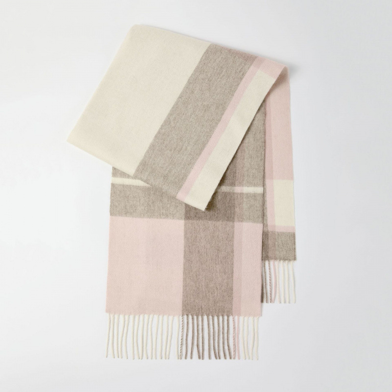 Women’s Autumn/Winter 100% Wool Plaid Warm Scarf