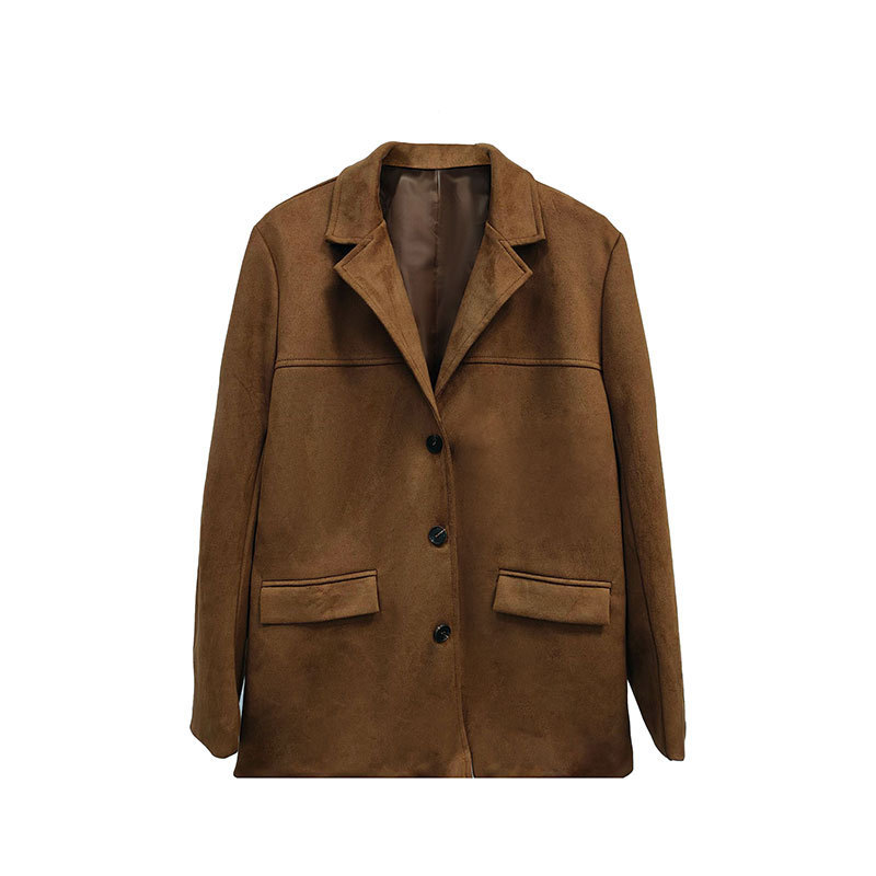 Women’s Notch Collar Single-Breasted Topcoat