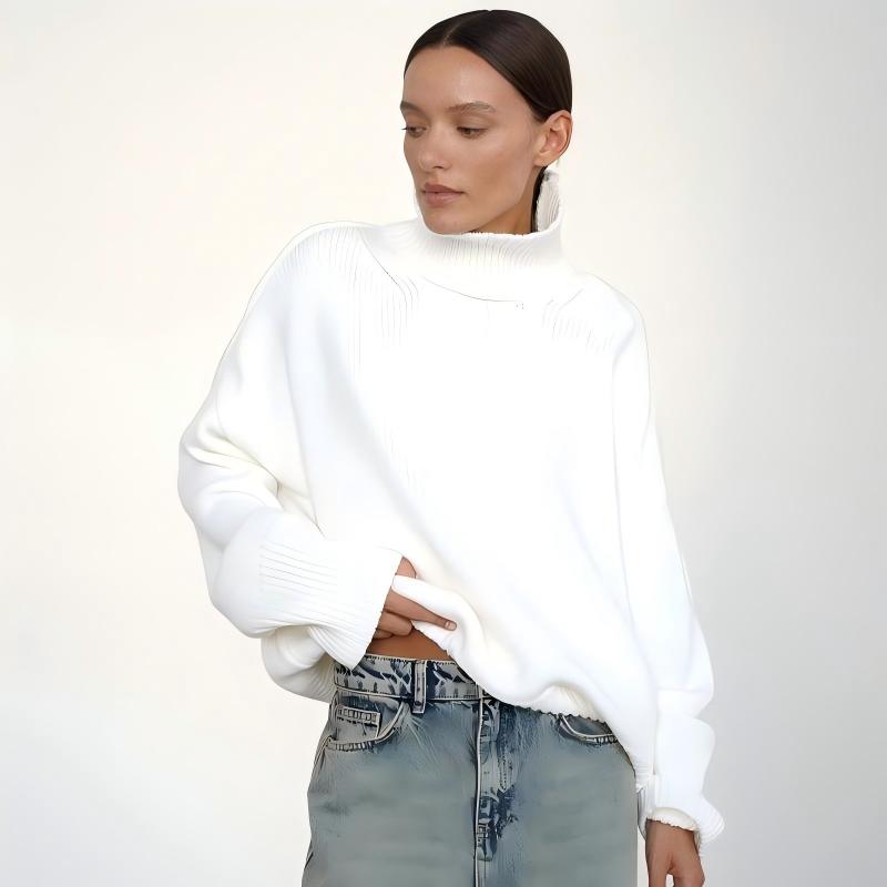 Fall Winter Turtleneck Loose Knit Pullover