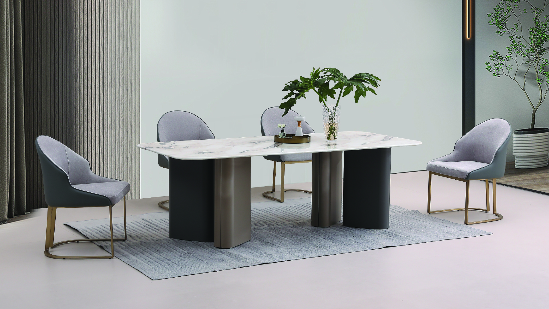 Atlantis Marble Dining Set