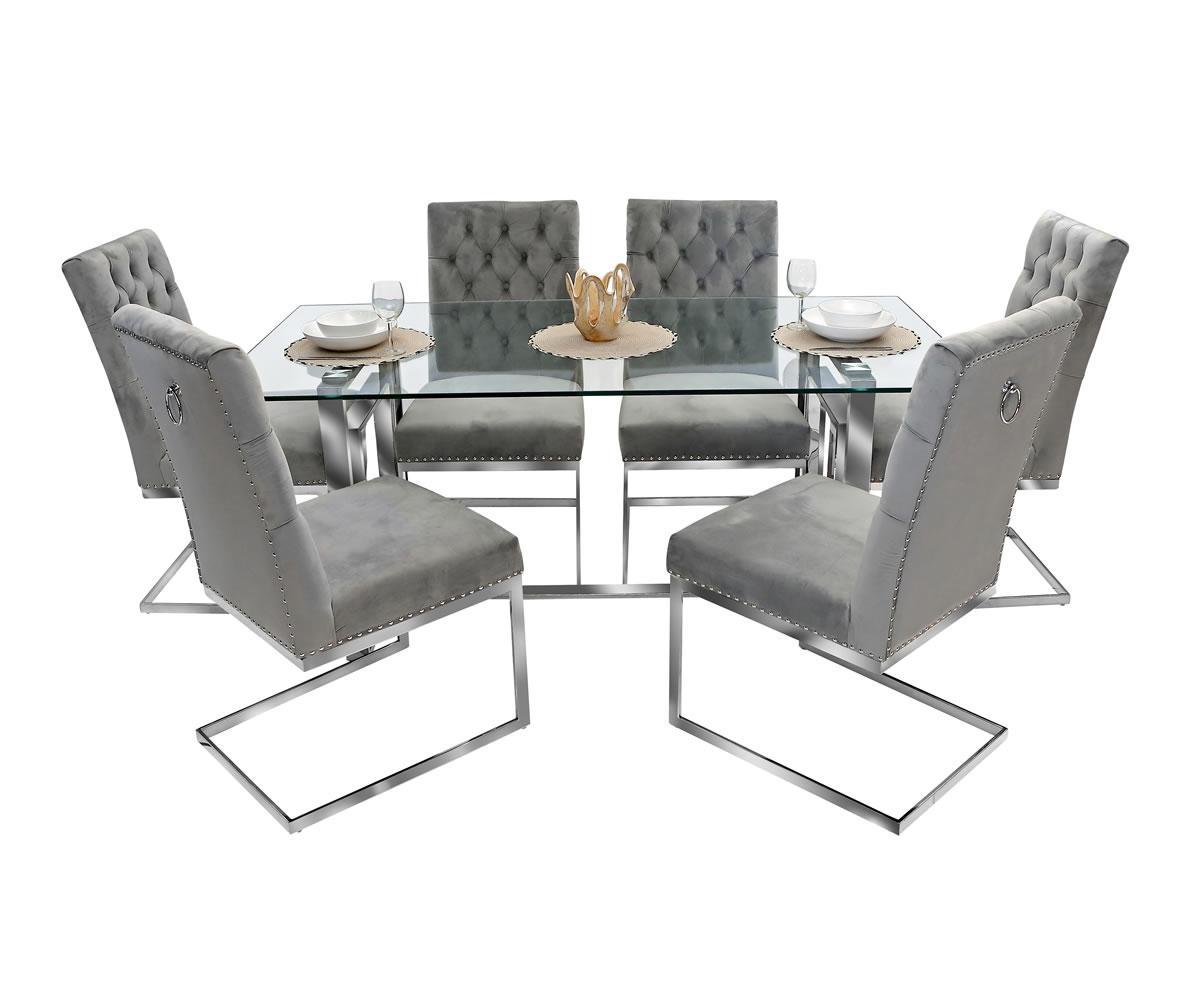Dahlia Glass Dining  Set