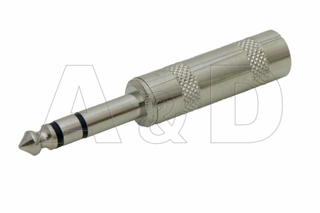 6.35mm Stereo Audio Jack Plug