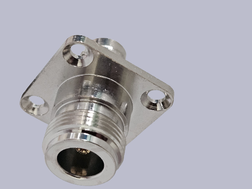 RF BNC Female to N Female 4 hole  0.718 spacing flange Coaxial Connector