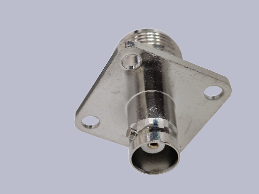 RF BNC Female to N Female 4 hole  0.718 spacing flange Coaxial Connector