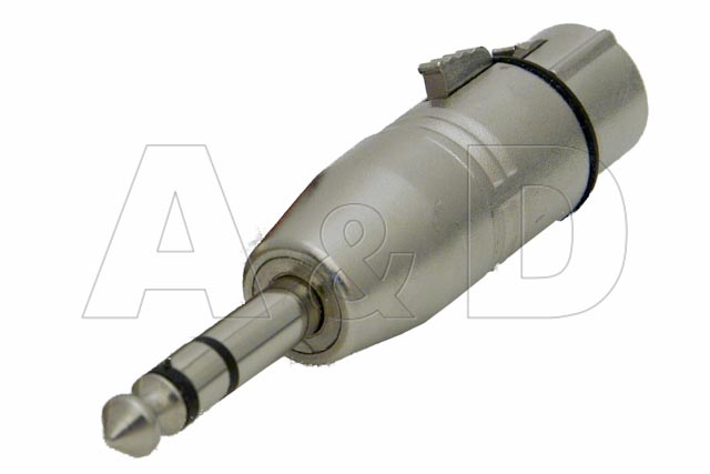 XLR Female to 6.3mm TRS Jack Adapter