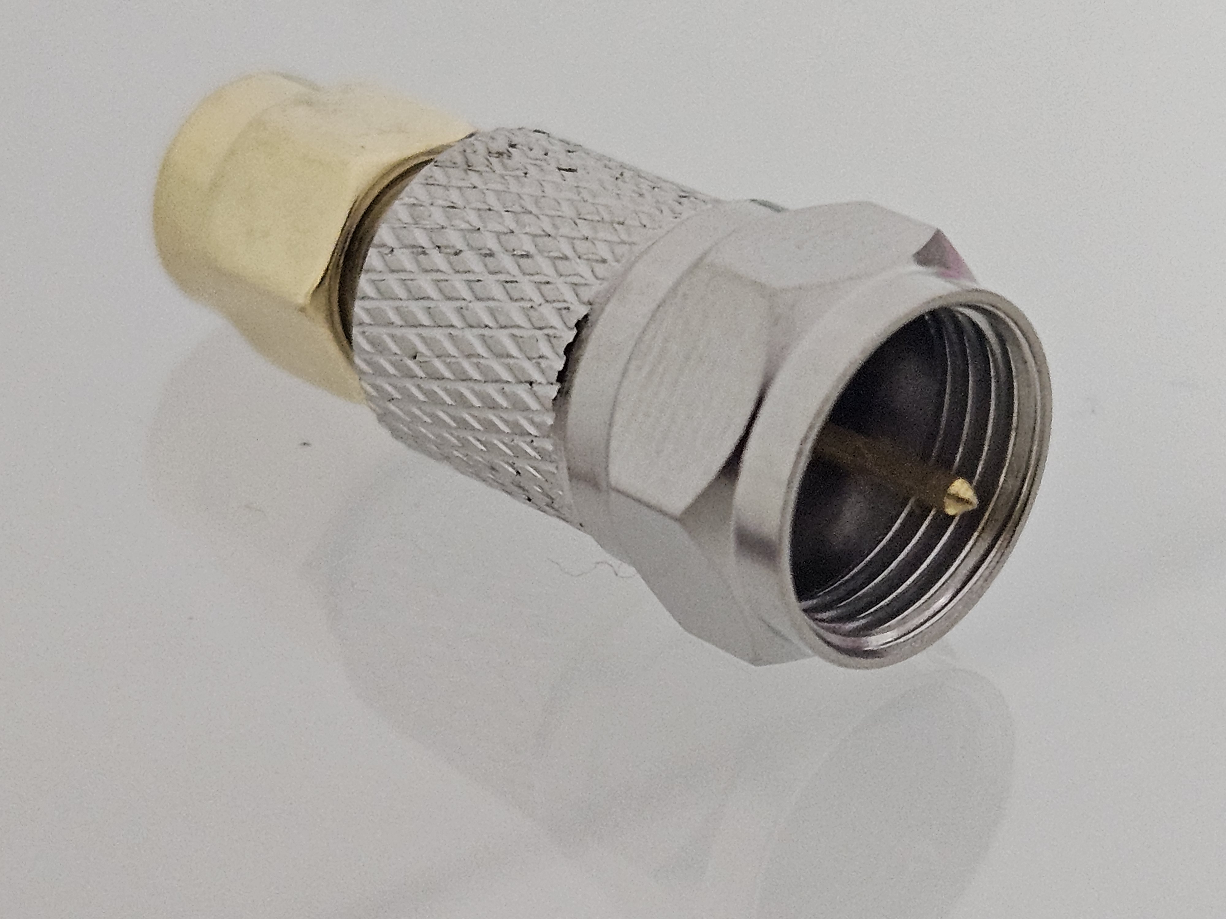 SMA Male (Plug)  to F Male (Plug) adapter