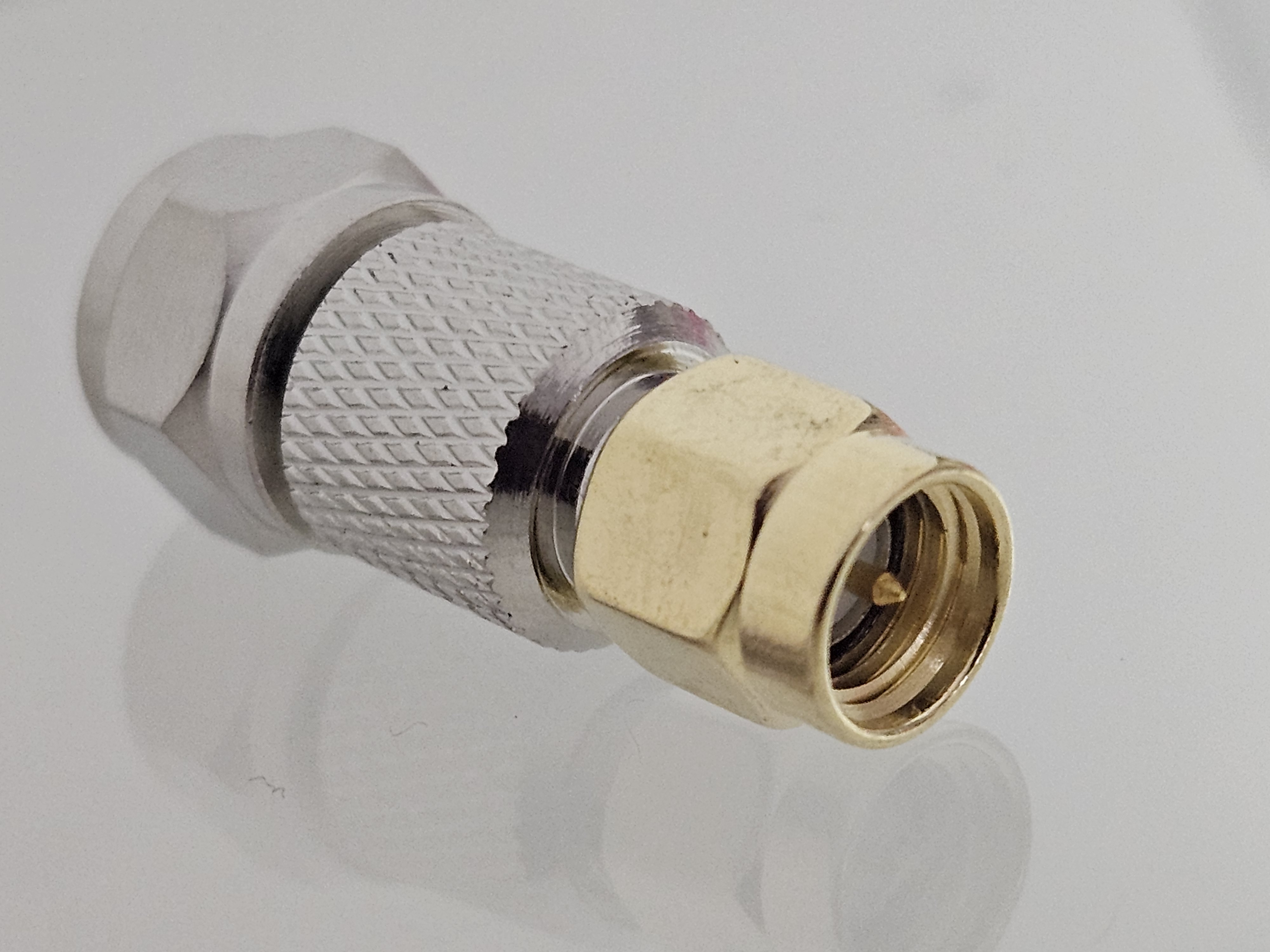 SMA Male (Plug)  to F Male (Plug) adapter
