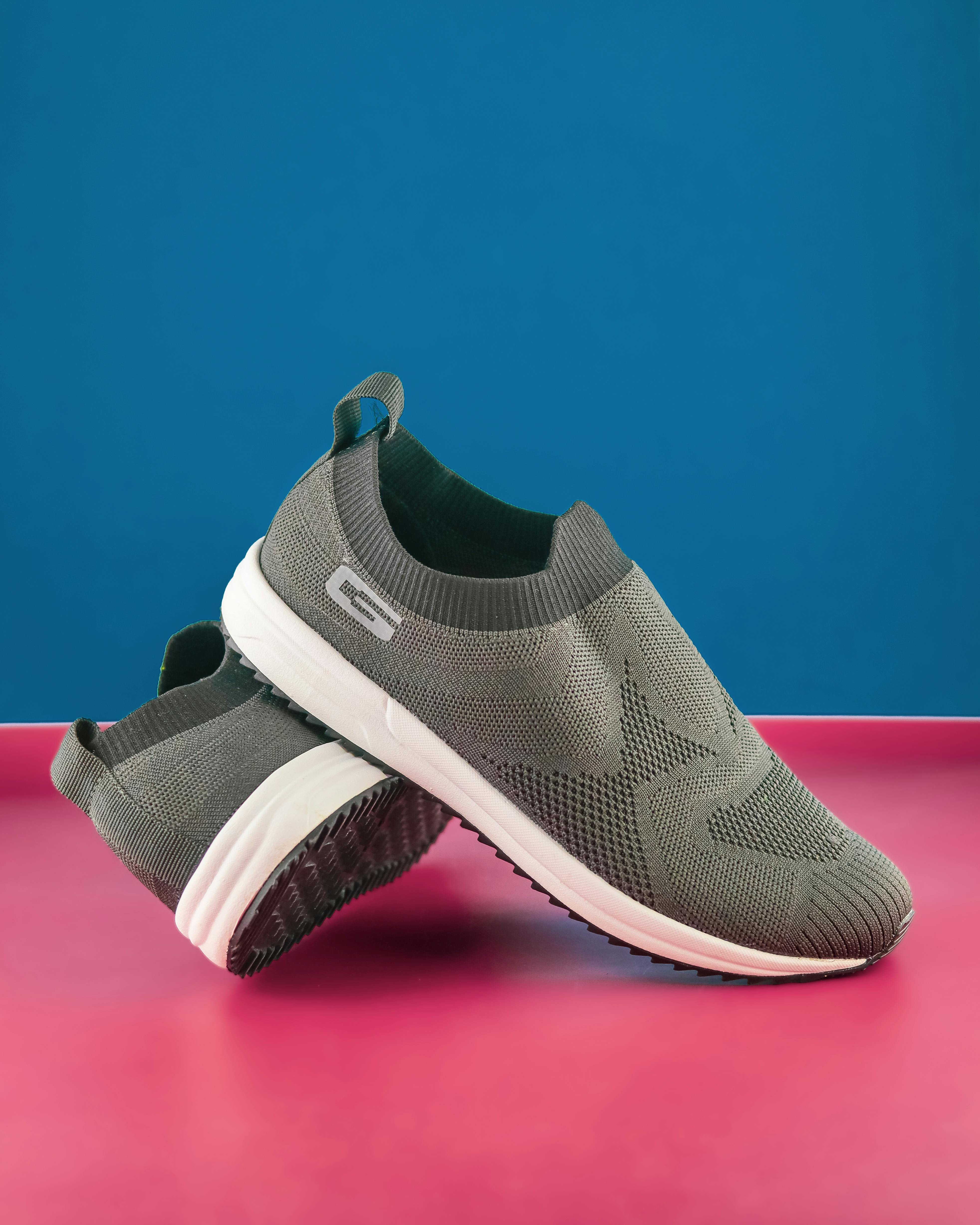 Gray Slip-On Sneakers