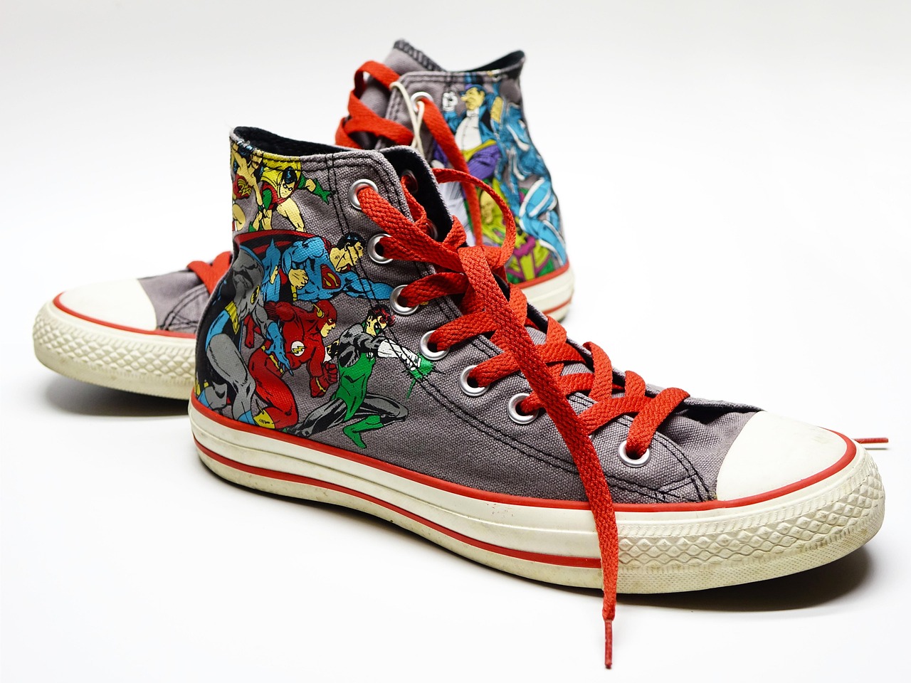 Comic Book Superhero High Top Sneakers