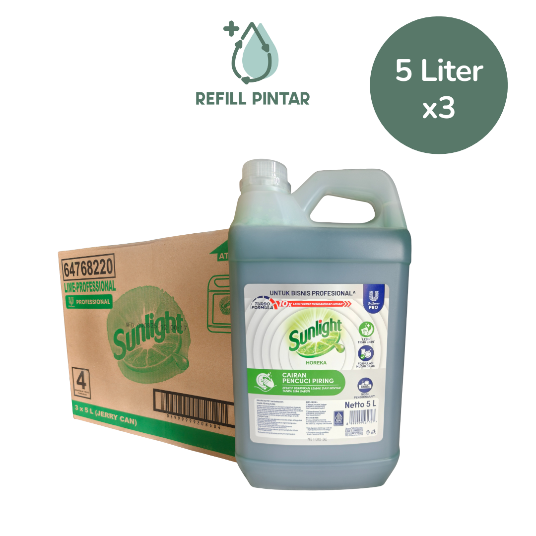 Sunlight Professional Dishwashing Liquid 5L x3