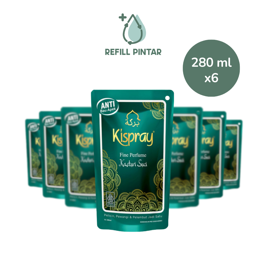 Kispray Fine Perfume Fabric Softener Refill 280ml x6