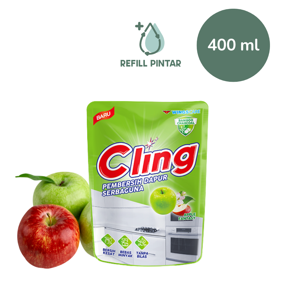 Cling Multipurpose Kitchen Cleaner Apple 400ml