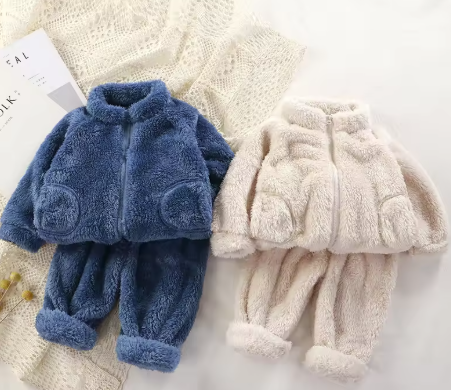 Plush Baby Winter Outfit Set