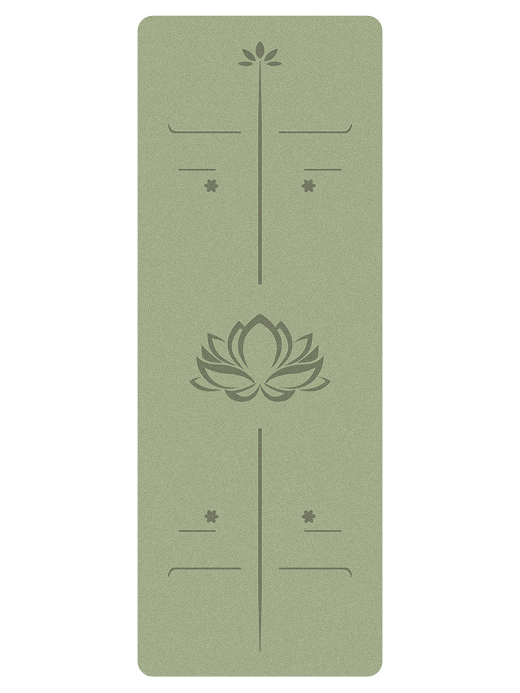 Matte PU Rubber Yoga Mat – Non-Slip, Durable, Shock-Absorbing Fitness Mat