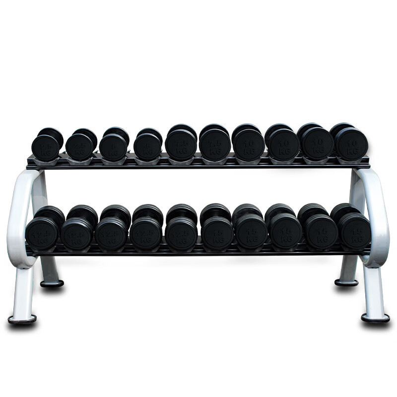 Rubber Coated Dumbbell Set – 10-Pair Home Fitness Dumbbells 3–38kg