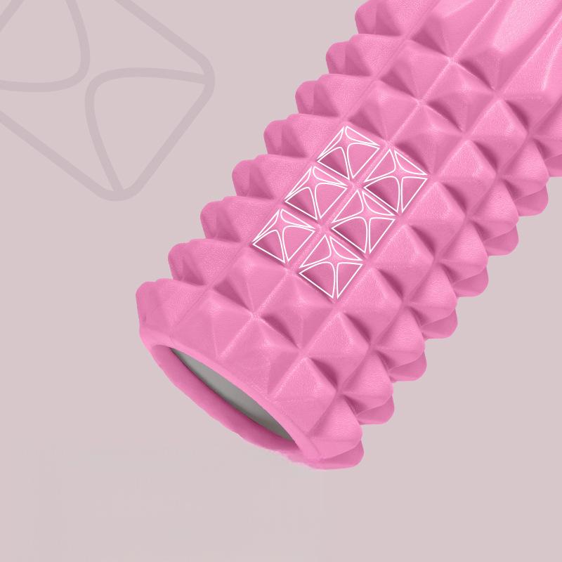 EVA Hollow Yoga Roller – Crescent Texture Foam Massage Stick 