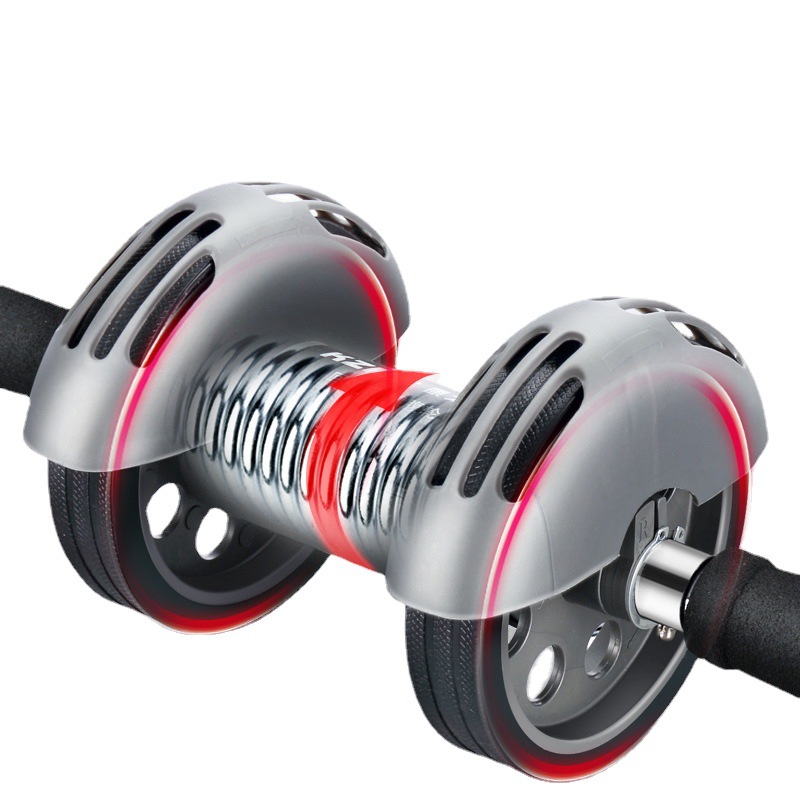 Auto-Return Dual Ab Wheel – Silent Core Roller for Abdominal Workouts