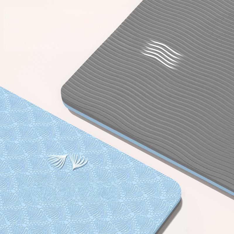 Foldable TPE Yoga Mat – Thick Non-Slip Soundproof Portable Exercise Mat