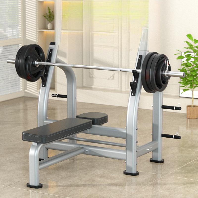 Commercial Bench Press Barbell Set with Rack and Olympic Bar