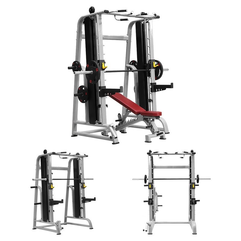Multi-Function Smith Training Rack – Bench Press and Squat Power Cage