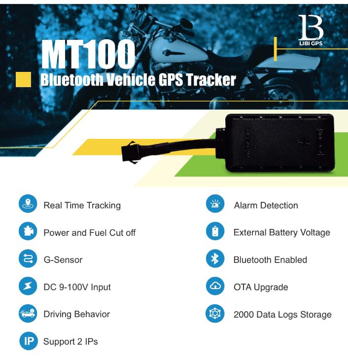 MT100 Bluetooth Vehicle GPS Tracker