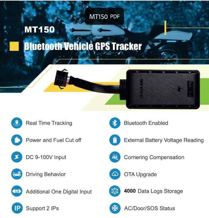 Bluetooth Vehicle GPS Tracker MT150