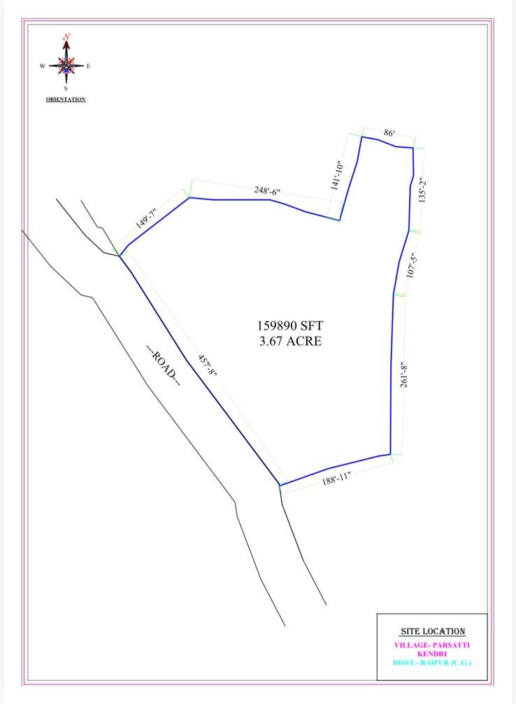 ग्राम – परसट्टी, केंद्री 🏡 प्लॉट बिक्री हेतु उपलब्ध 🏡
