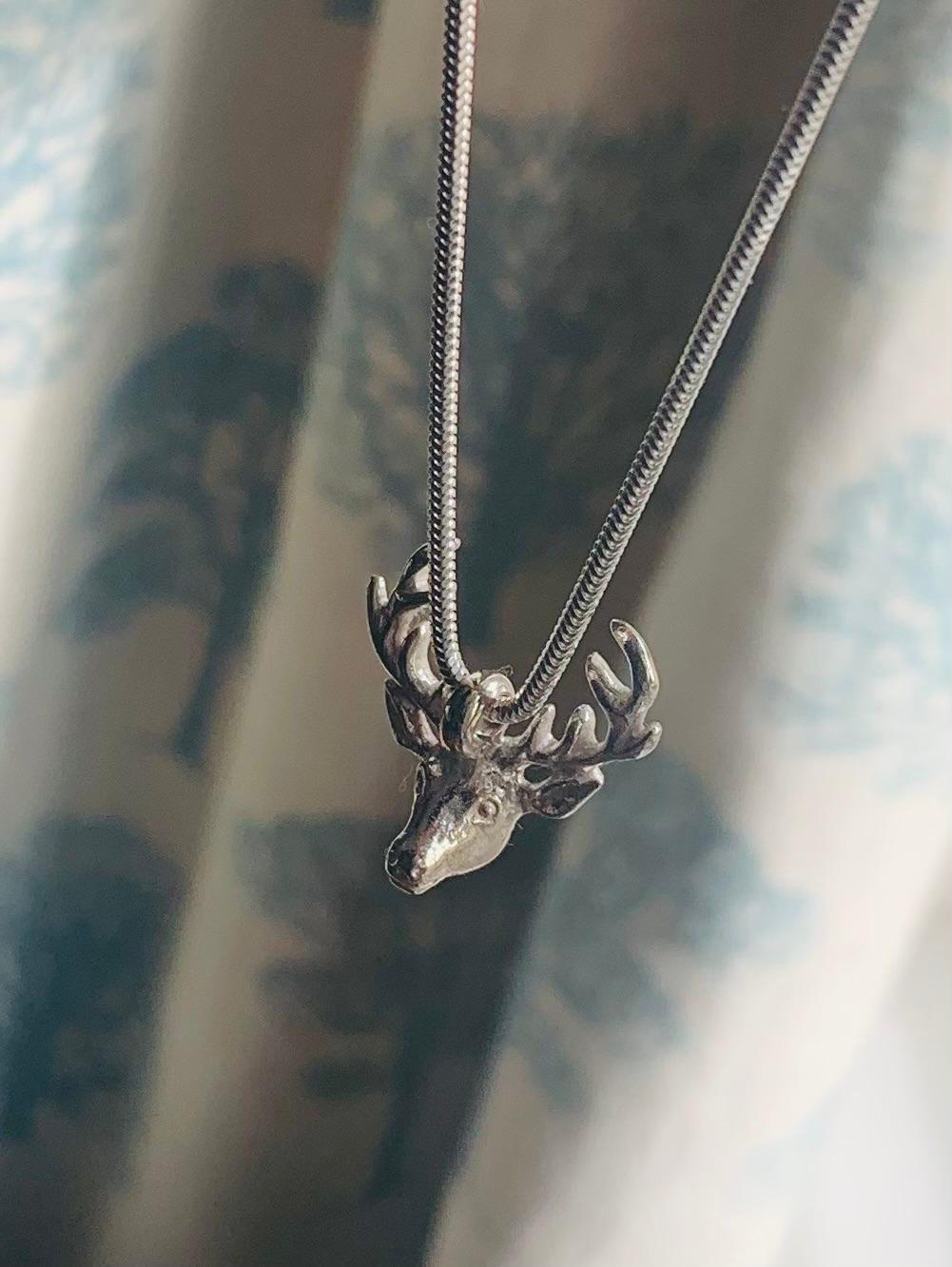 Stags Head Necklace