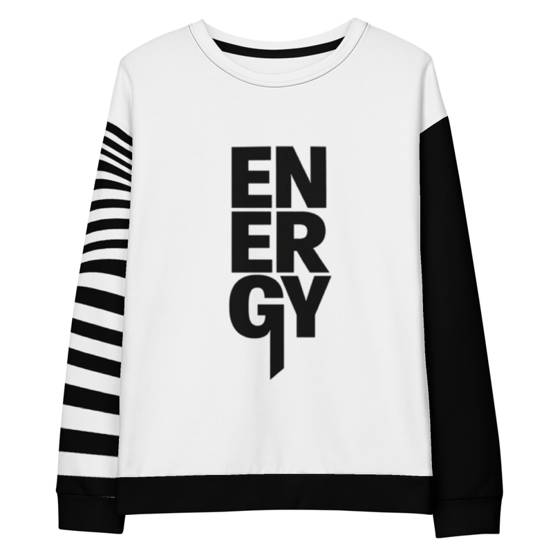 Black & White Statement Sweater – Modern Graphic Sweatshirt for Women I Black and White Apparel for Women I Gift for Her