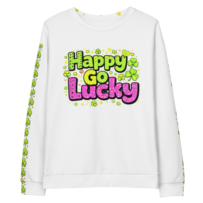 St. Patrick’s Day Sweatshirt | Cute Shamrock Clover Sweater | Trendy Irish Green Lucky Pullover I Gift for Her
