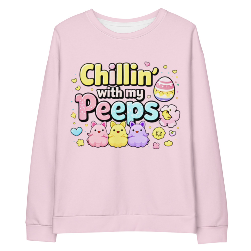 Easter Sweatshirt – Cute Pastel Bunny Chick Sweater for Spring I Easter Gift for Her